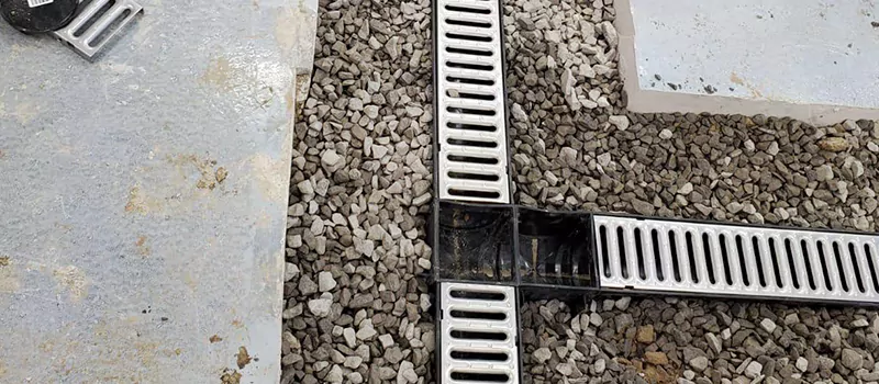 Storm Water Trench Drain Repair in Georgetown, ON